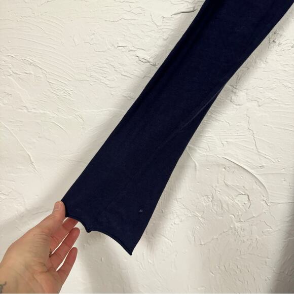 Velvet Graham Spencer Navy Blue Duster Cardigann Sweater Womens M/L Waterfall - Picture 5 of 7